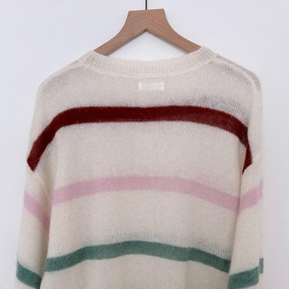 New ANINE BING Lydia Stripe Wool Sweater - Picture 10 of 14